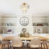 Dewdrop Modern Crystal Flush Mount Ceiling Light, Gold Finish Chandelier for Bedroom Hallway - 4 of 4