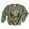 Simply Sage Market Yellowstone National Park Buffalo Sweatshirt - M - Military - 2 of 4