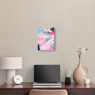 Vibrant Abstract 10" x 15" Multicolor Canvas Wall Art