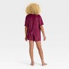 Girls' Short Sleeve Button-Down Pajama Set - art class™ - 2 of 4