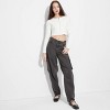 Women's Mid-Rise Barrel Cargo Pants - Wild Fable™ - 4 of 4