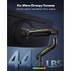 HUANUO RGB Monitor Arm for Ultrawide Screens up to 57", Heavy-Duty Single Mount Holds 44lbs, Fully Adjustable with C-Clamp & Grommet Base - 4 of 4