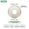 Unique Bargains Wall Split Flange Self-Adhesive Plumbing Cover Plates ABS Faucet Escutcheons 2 Pcs - 3 of 4