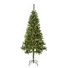 National Tree Company 6' PreLit Linden Spruce Artificial Christmas Tree with 250 Warm White LED 600 Tips - 2 of 3