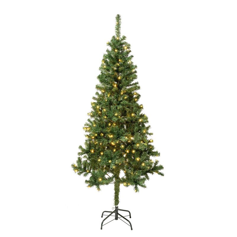National Tree Company First Traditions Pre-Lit LED Linden Spruce Artificial Christmas Tree Warm White Lights, 1 of 5