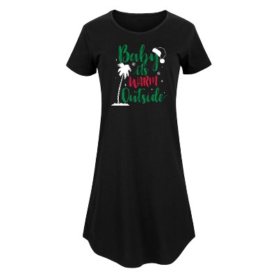 Women's - Instant Message - Baby Its Warm Outside Christmas