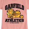 Girls' - Garfield - Sleeping Athletics Fitted Short Sleeve Graphic T-Shirt - 2 of 4