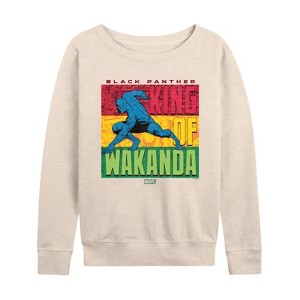 Women's - Marvel - Black Panther King of Wakanda Lightweight French Terry Slouchy - 1 of 4