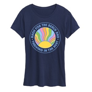 Women's - Instant Message - Made for The Beach & Thriving in the Heat Short Sleeve Graphic T-Shirt - 1 of 4
