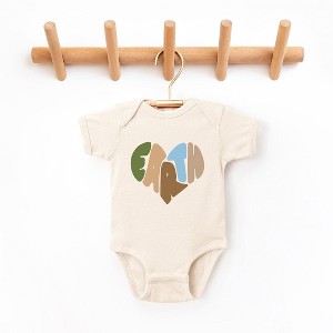 The Juniper Shop Earth Heart Baby Bodysuit - 1 of 2