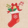 Linum Home Textiles Christmas Stocking - Embroidered Luxury 100% Turkish Cotton Hand Towels (Set of 2) - 3 of 3
