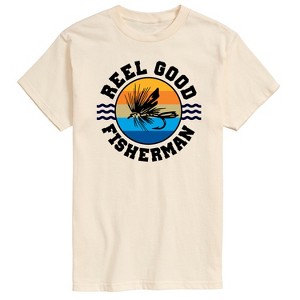 Men's - Instant Message - Reel Good Fisherman -Men's Short Sleeve Graphic T-Shirt Short Sleeve Graphic T-Shirt - 1 of 4