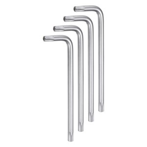 Unique Bargains Chrome Vanadium Steel Long Arm Design L-Shaped Torx Wrench Star Keys 4 Pcs - 1 of 4