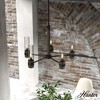 Hunter Fans 24" River Mill Ceiling Light Rustic Iron Finish - 5 Bulb Chandelier for Indoor Spaces - 4 of 4