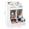 WhizMax Bookshelf Toy Storage Organizer with Multiple Shelves and Bins, Durable and Safe for Kids' Toys and Accessories - 2 of 4