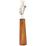 Uniquewise Decorative Aluminum Hammered Table Flower Centerpiece Vase