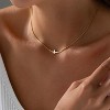 Cross Necklace for Women 14K Gold Silver Plated Dainty Small Cross Cute Cross Charm Chain Easter Basket Stuffers Baptism Religious Faith Jewelry Gift - 2 of 4