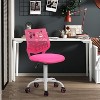 ELJGET Ergonomic Office Chair for Teens, Height Adjustable Desk Chair with Rolling Wheels, Breathable Backrest & Soft Seat - 2 of 4