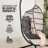 SereneLife Egg Swing Chair - Indoor/Outdoor Hanging Chair with Stand - 4 of 4