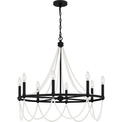 Quoizel Lighting Brigitta 8 - Light Chandelier in  Matte Black