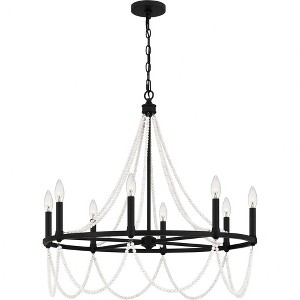 Quoizel Lighting Brigitta 8 - Light Chandelier in  Matte Black - 1 of 4