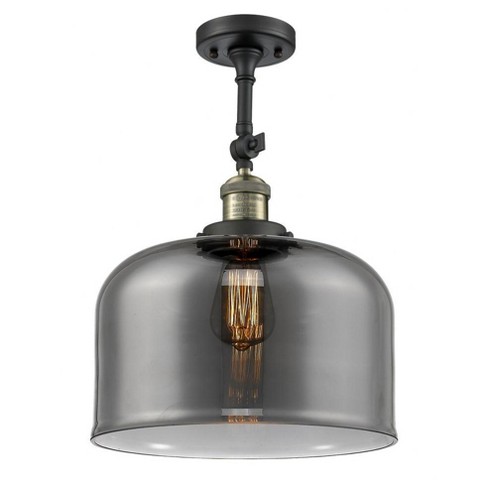 Innovations Lighting Bell 1 - Light Semi-Flush Mount in  Black Antique Brass - image 1 of 1