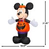 Gemmy Airblown Inflatable Mickey Dressed in Pumpkin Outfit Disney, 3.5 ft Tall, Multicolored - 3 of 4