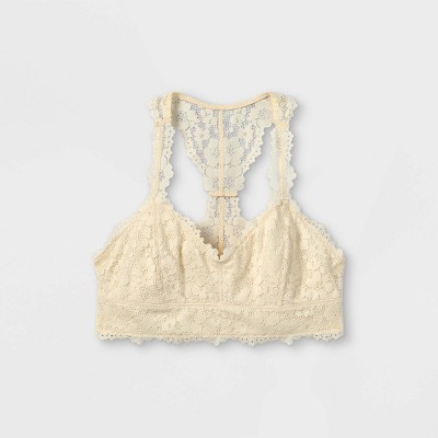 Girls' All Over Lace Bralette - art class™ Ivory