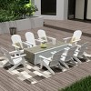 WestinTrends Tuscany HIPS Outdoor Patio Folding Adirondack Chair (Set of 8) - 2 of 4