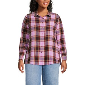 Lands' End Women's Flannel Shirt - 1 of 3