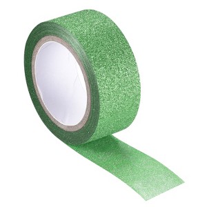 Unique Bargains Self-Adhesive Decorative DIY Arts Gift Wrapping Craft Glitter Tape - 1 of 4