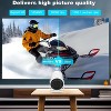 ELJGET Projector 4K 1080P Support, Mini Portable Projector for Laptop, PC, Smartphone - 4 of 4