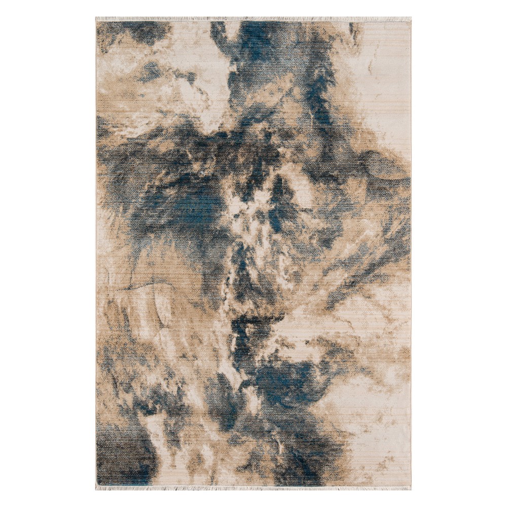2'x3' Splatter Loomed Accent Rug Blue - Momeni