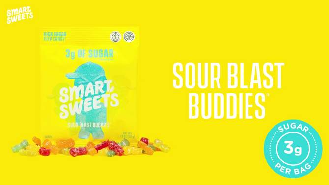 SmartSweets Sour Blast Buddies Sour Gummy Candy - 1.8oz, 2 of 13, play video