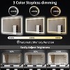 Anti-Fog LED Bathroom Mirror, Dimmable Vanity Mirror with Front & Back Lighting, Memory Function, Stepless Dimming, Modern Bathroom Wall Mirror - 4 of 4