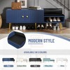 KTMBDW Modern Shoe Storage Bench with Hidden Storage and Upholstered Cushions for Bedside, Living Room and Entryway, Office - 4 of 4