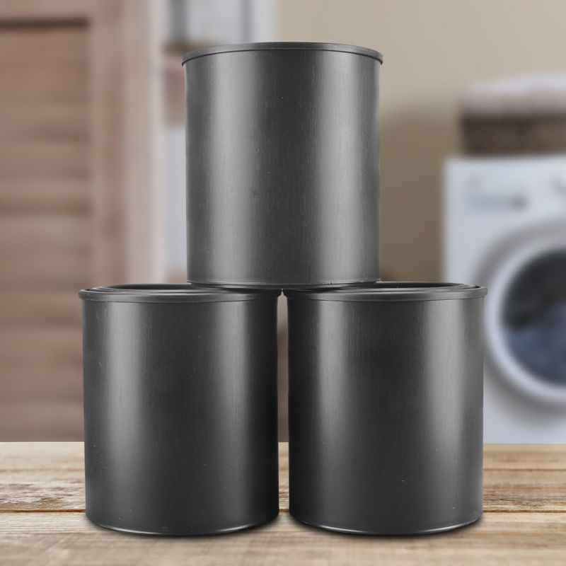 TruSnap Black Plastic Paint Cans, 3pk; Quart Size Cans for Paints & Varnishes or Crafts & Gifts, 2 of 9