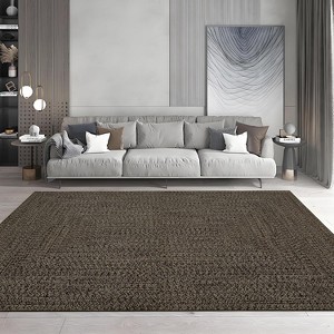 Coucheta Runner Rug , Machine Washable Non-Slip Low Pile, Faux Wool Stain Resistant Floor Carpet for Kitchen Bedroom Hallway,Multi-Color & Size - 1 of 4