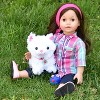 Sophia’s White Plush Kitty Cat and Accessories Set for 18" Dolls - image 3 of 4