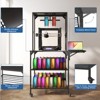 3D Printer Stand, Rolling 3D Printer Filament Storage Stand, Spools Holder Cart with Wheels, Printer Workbench for Home Office Workshop - 3 of 4