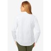Jessica London Women's Plus Size Wrinkle-Free Stretch Poplin Shirt - 3 of 4