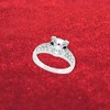 Slickblue Classic Clear Engagement Ring with Round Cubic Zirconia Center Stone - 3 of 3