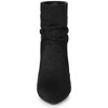 Allegra K Women's Pointy Toe Pull-on Stiletto Heels Ankle Sock Boots - 3 of 4