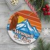 Wrangell St. Elias National Park Retro Style Ornament, Alaska USA Tourist Attraction and Gift| OrnamentallyYou - 4 of 4