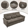 YOOCOZZ  82" 2-in-1 Sofa: 3-Seat Reversible Recliner & Sofa Bed - 4 of 4