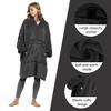 Catalonia Womens' Full Body Oversized Blanket Hoodie Sweatshirt, Extra Long Wearable Fleece Pullover, Gift for Women Wife Girlfriend - 4 of 4
