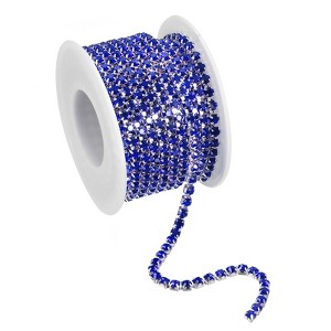 Unique Bargains DIY Bag Clothing Decoration Crystal Rhinestone Sew on Close Claw Chain Trim - 1 of 4