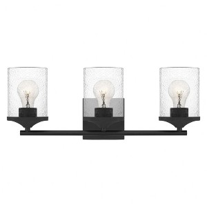 Quoizel Lighting Abner 3 - Light Vanity in  Matte Black - 1 of 2