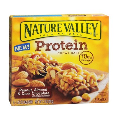 Nature Valley Protein Chewy Bars Peanut Almond & Dark Chocolate 1.42 oz x 5 pack