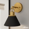 Carrington Isle Flat Sconce Wall Light Fixture Luxe Gold /Matte Black - Hunter Fan - 3 of 4